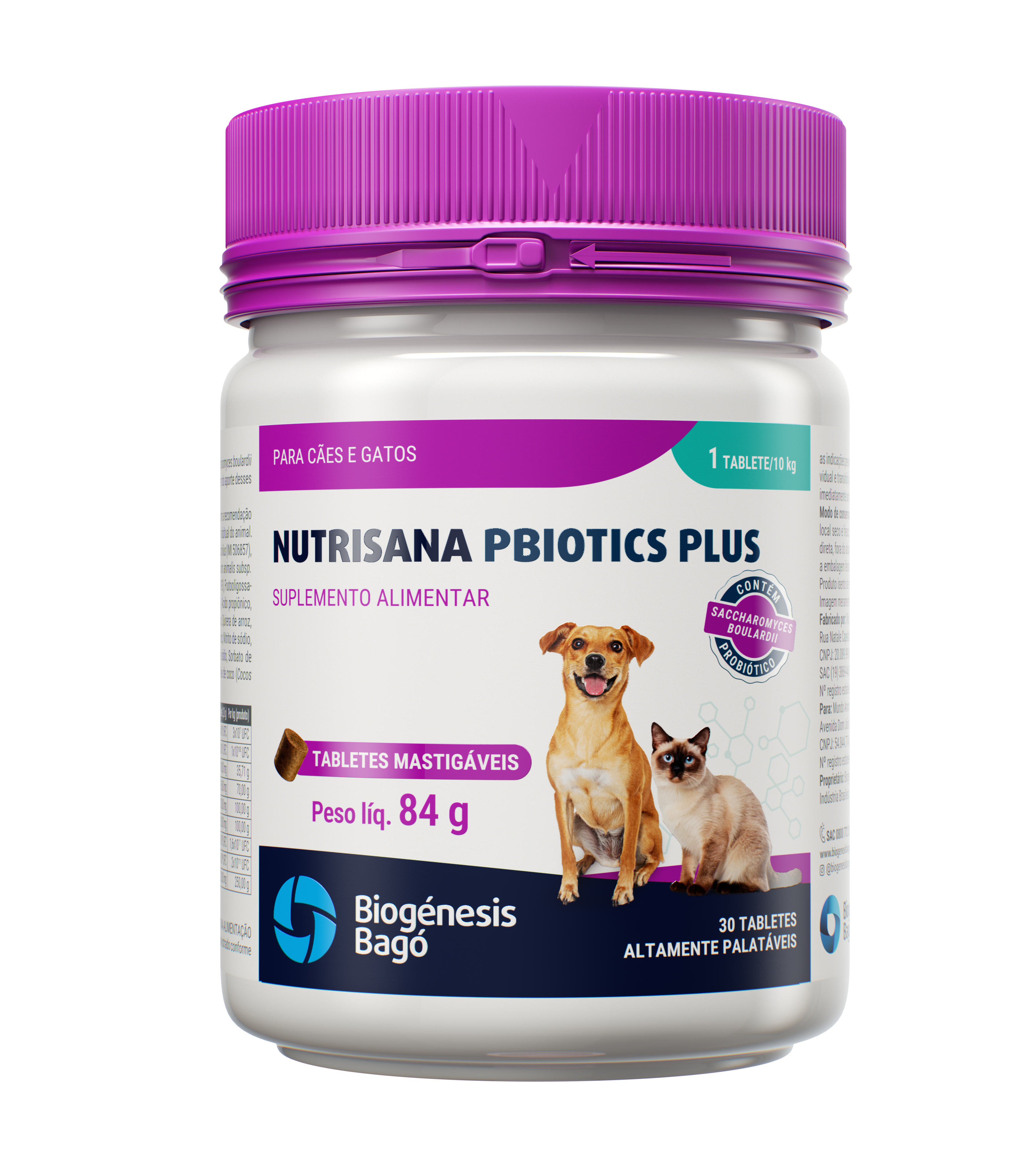 NUTRISANA PBIOTICS-Tabletes Mastigáveis